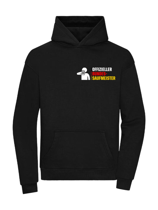 BUNDES SAUFMEISTER 360GSM OVERSIZE BLACK (FRONTPRINT)